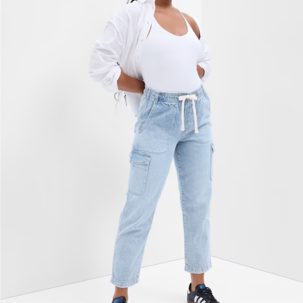GAP Easy Pant - Light Blue XL Relaxed Fit Cargo Jeans